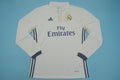 R. Madrid 16/17 Home Long Sleeve Retro Club Jersey
