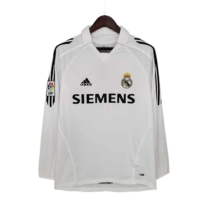 R. Madrid 05/06 Home Long Sleeve Retro Club Jersey