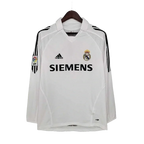 R. Madrid 05/06 Home Long Sleeve Retro Club Jersey