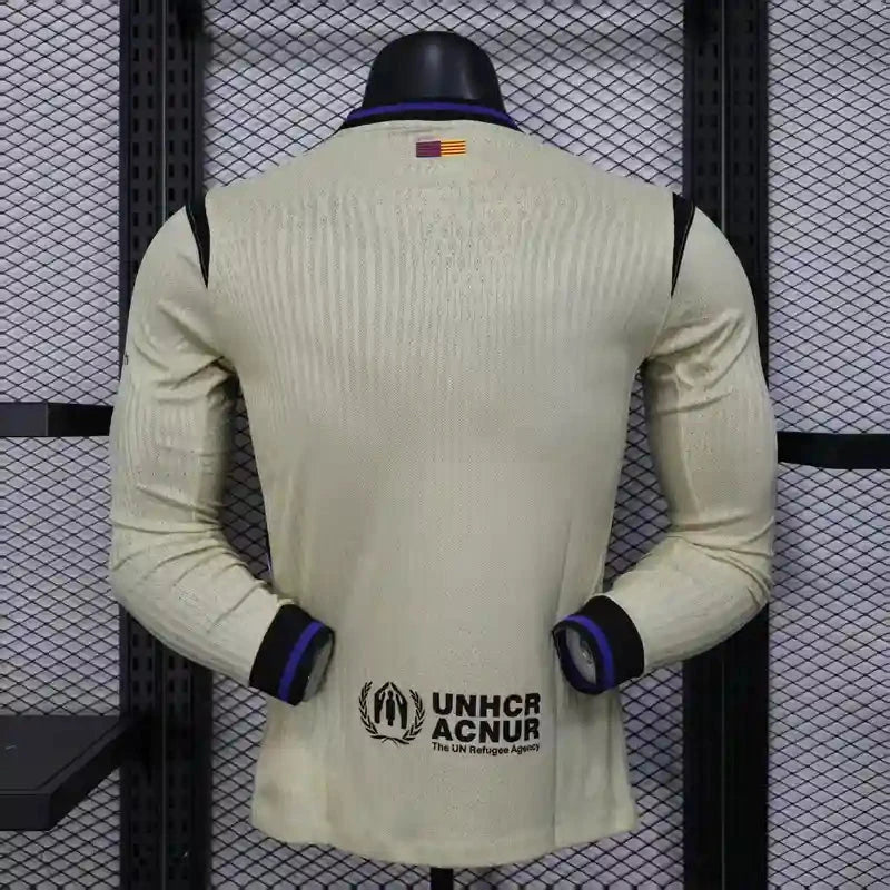 25/26 Barça Long Sleeve Away Kit Player Version