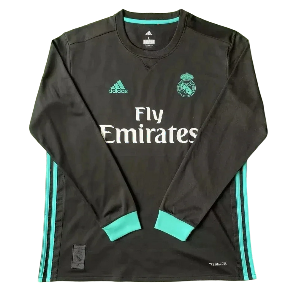 R. Madrid Away 17/18  Long Sleeve Retro Jersey