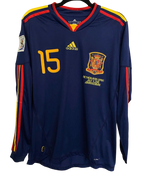 Spain Away 2010 Long Sleeve Retro Jersey
