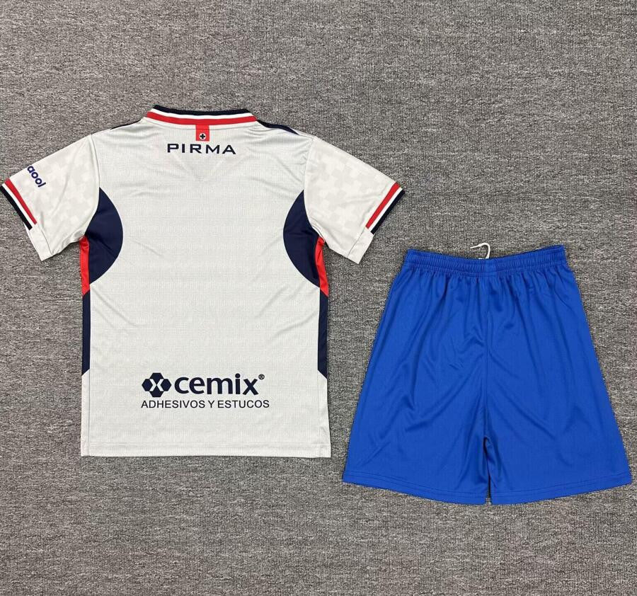25/26 Cruz Azul Kids Away Kit Stadium Version