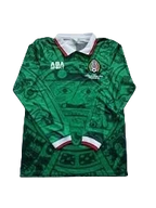 Mexico 1998 Home Retro Long Sleeve Jersey