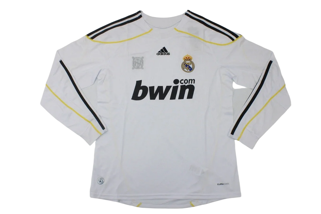 R. Madrid 09/10 Home Long Sleeve Retro Club Jersey