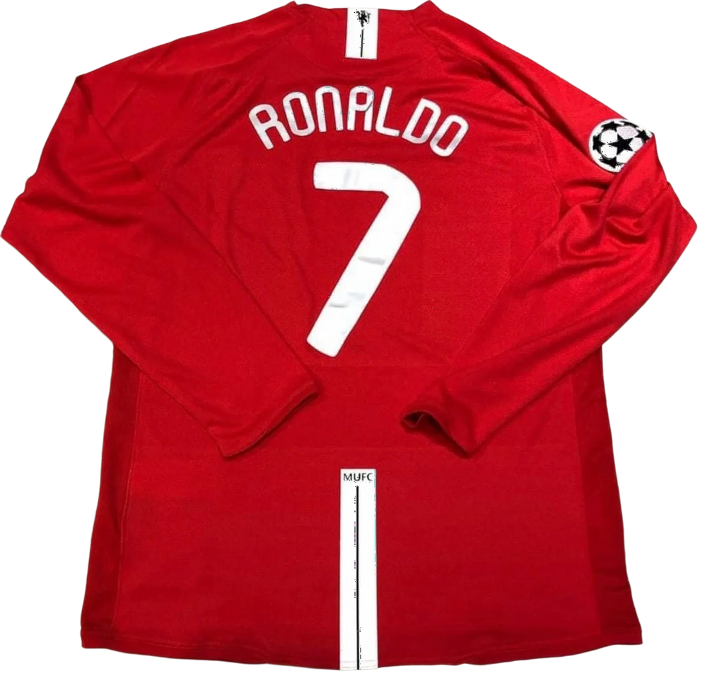 Man. Utd Home 07/08 Retro Long Sleeve Jersey