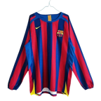 Barça 05/06 Home Long Sleeve Retro Club Jersey