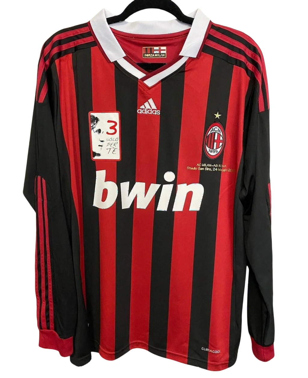 AC Milan Home 08/09 Long Sleeve Retro Jersey