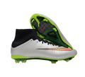 Nike Mercurial Superfly 4 Elite FG Firm Ground Soccer Cleats - Silver/Black/Yell