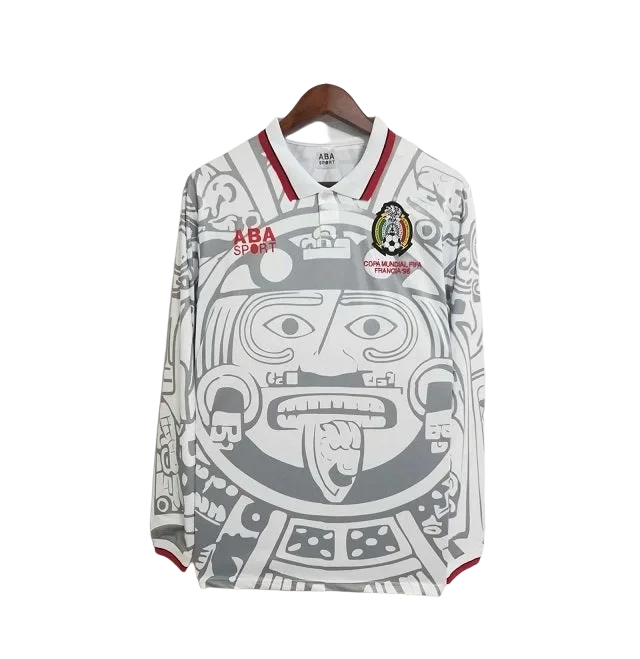 Mexico 1998 Away Retro Long Sleeve Jersey