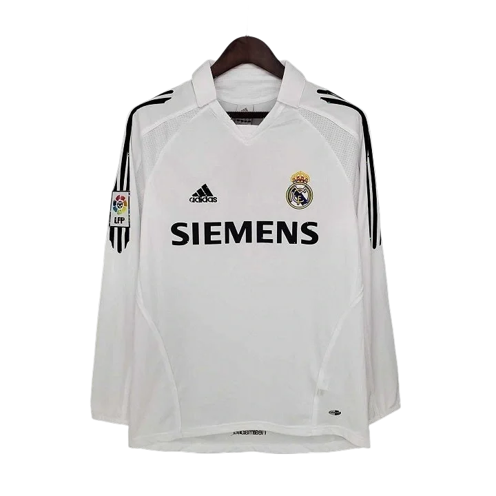 R. Madrid Home 05/06 Long Sleeve Retro Jersey