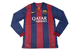 Barça 14/15 Home Long Sleeve Retro Club Jersey