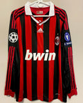 AC Milan Home 09/10 Long Sleeve Retro Jersey