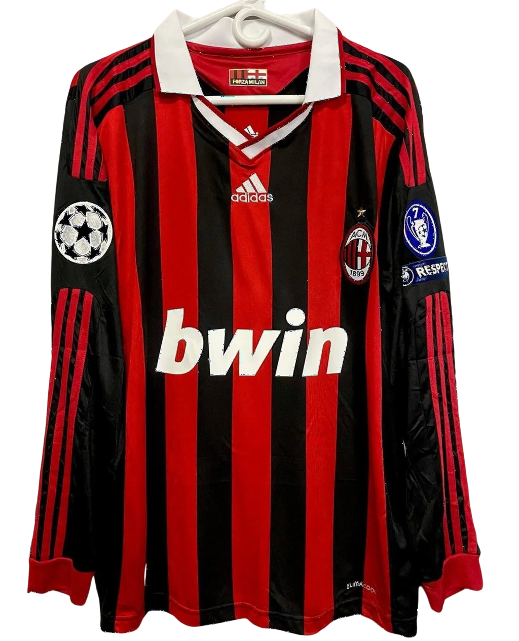 AC Milan Home 09/10 Long Sleeve Retro Jersey