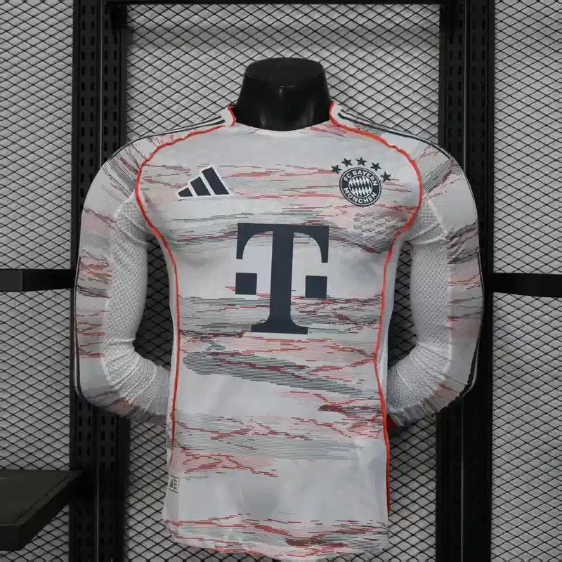 25/26 Bayern Munich Long Sleeve Away Kit Player Version